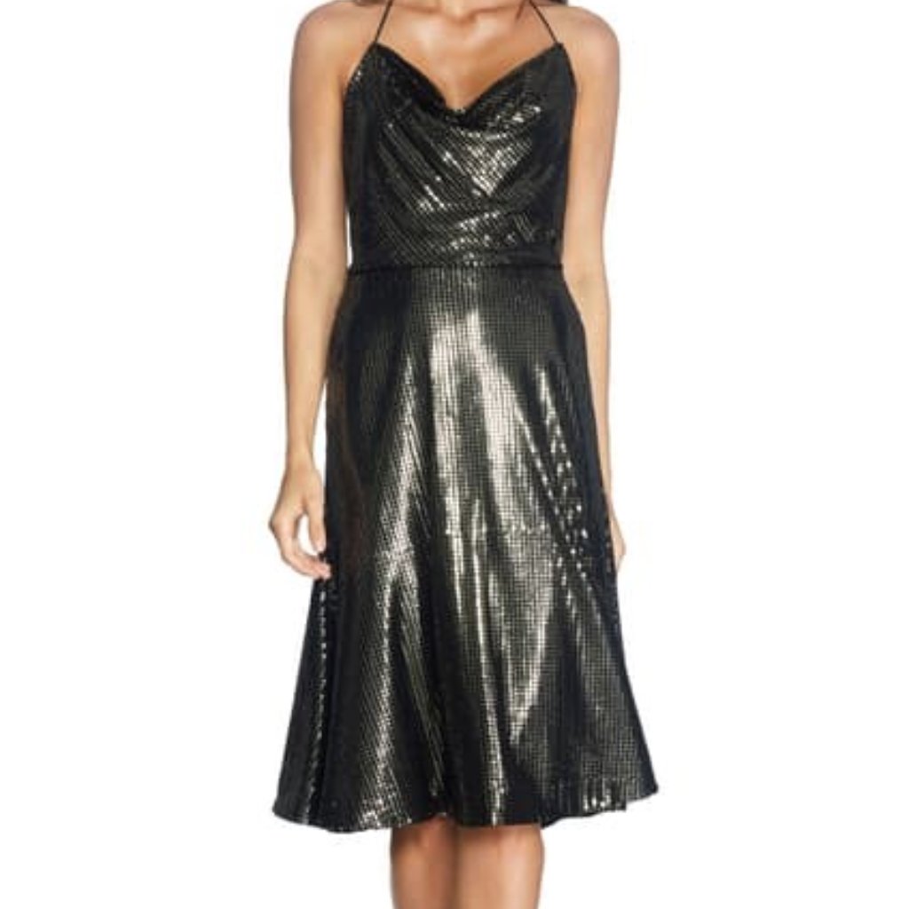 Nwt Dress The Population Zherra Sequin Midi Dress